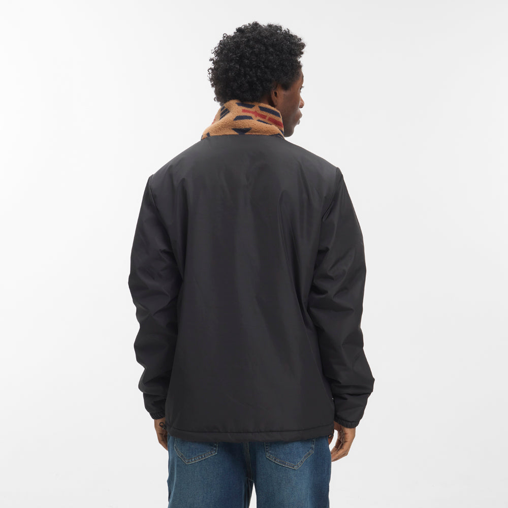 Forro Polar Hydroponic Lobo Brown Aztec Black