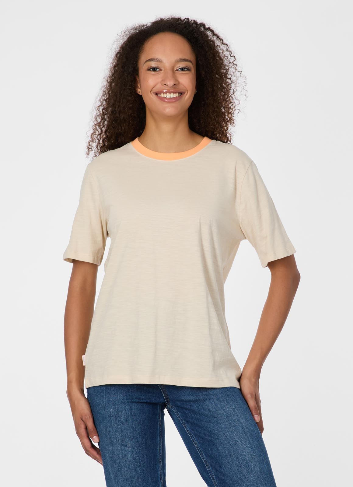 Camiseta Ragwear Lemonnia slub Ecru