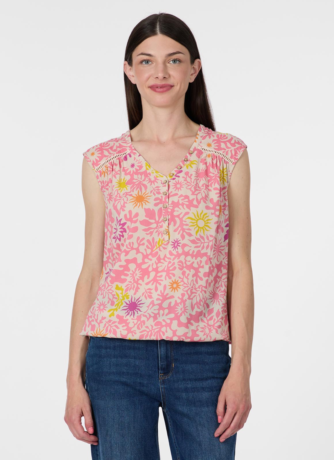 Camiseta Ragwear Saltty print Pink combo
