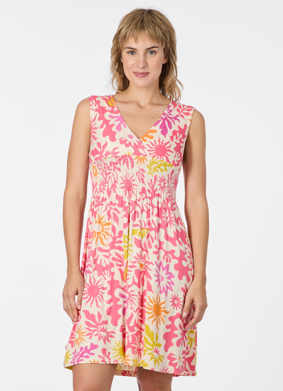 Vestido Ragwear Aini print Pink combo