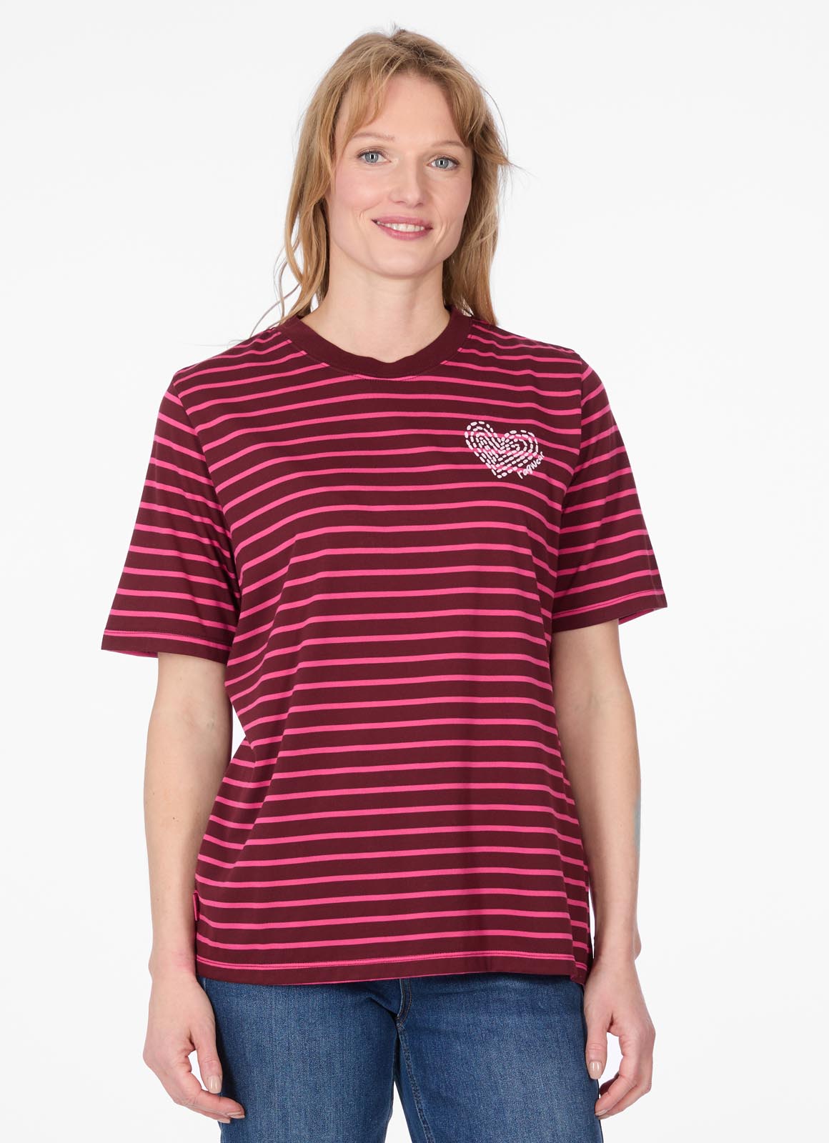 Camiseta Ragwear Lemonnia Stripes wine