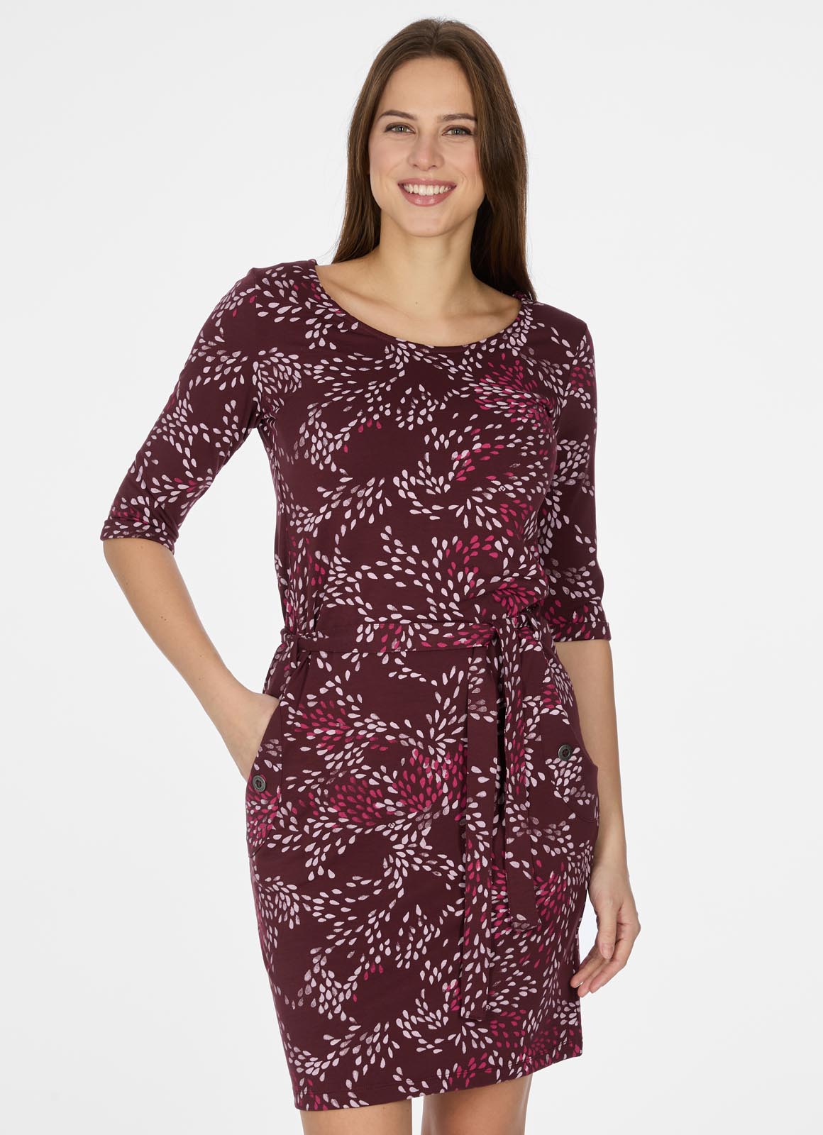 Vestido Ragwear Kenisha print A Wine