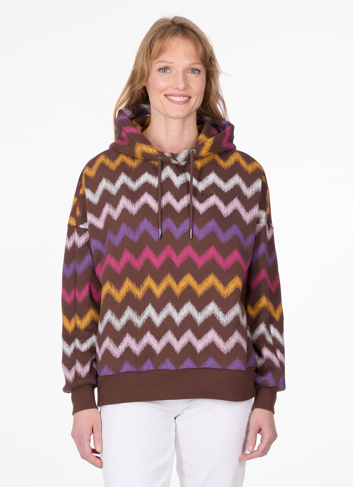 Sudadera Ragwear Pirri Print Dark choco