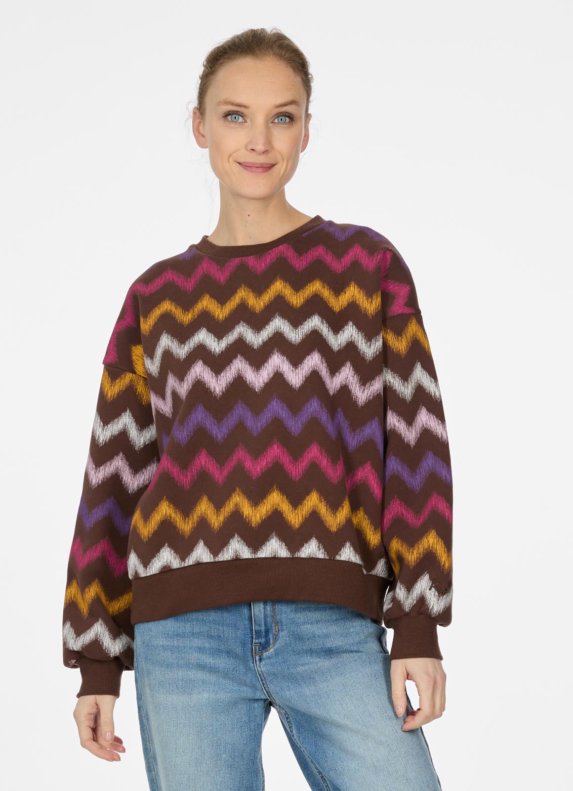 Sudadera Ragwear Wuss print A Dark choco