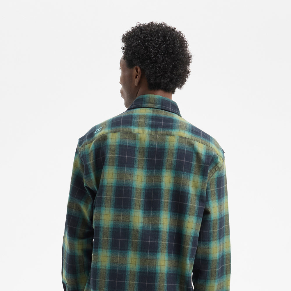 Camisa Hydroponic Origin Green Navy Check