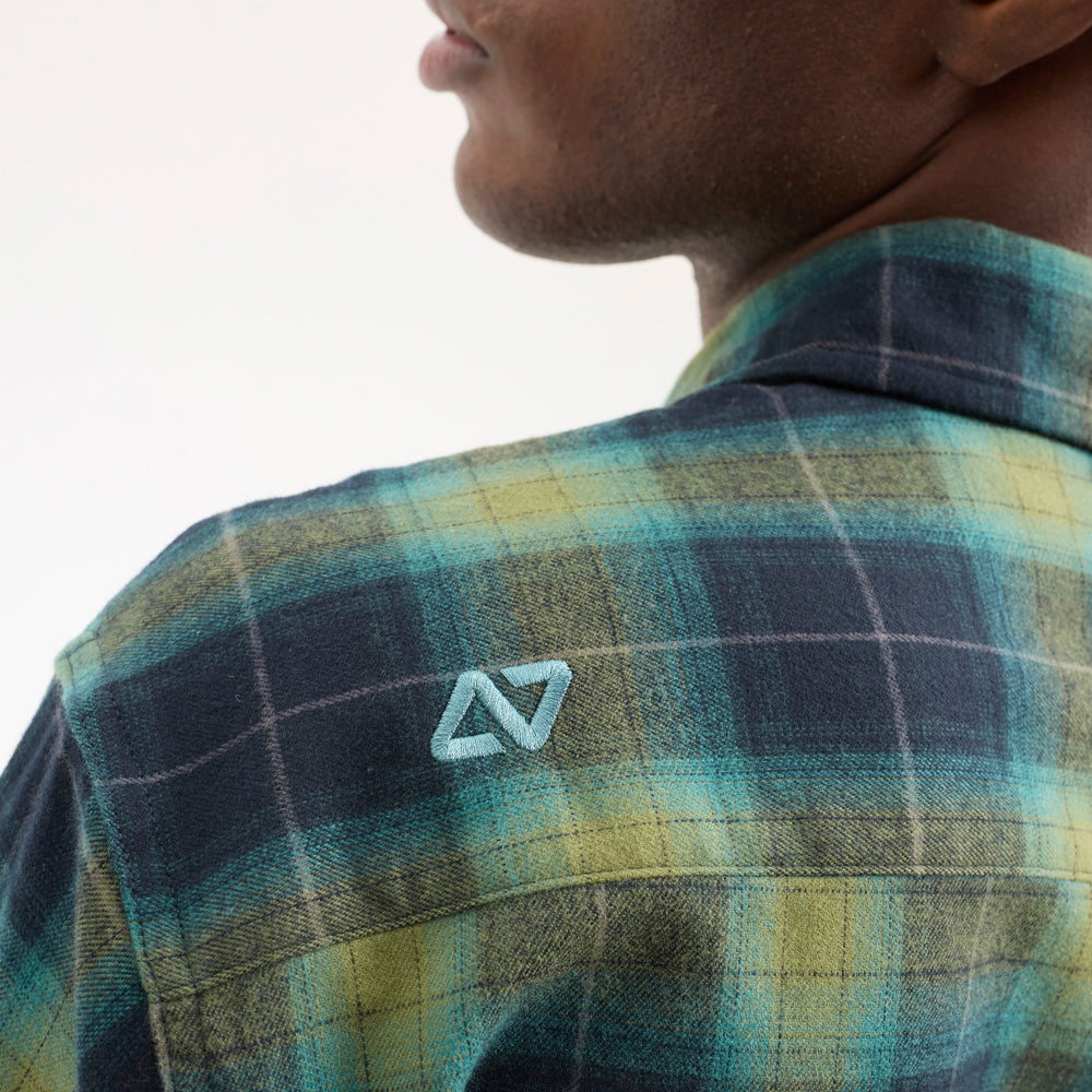 Camisa Hydroponic Origin Green Navy Check