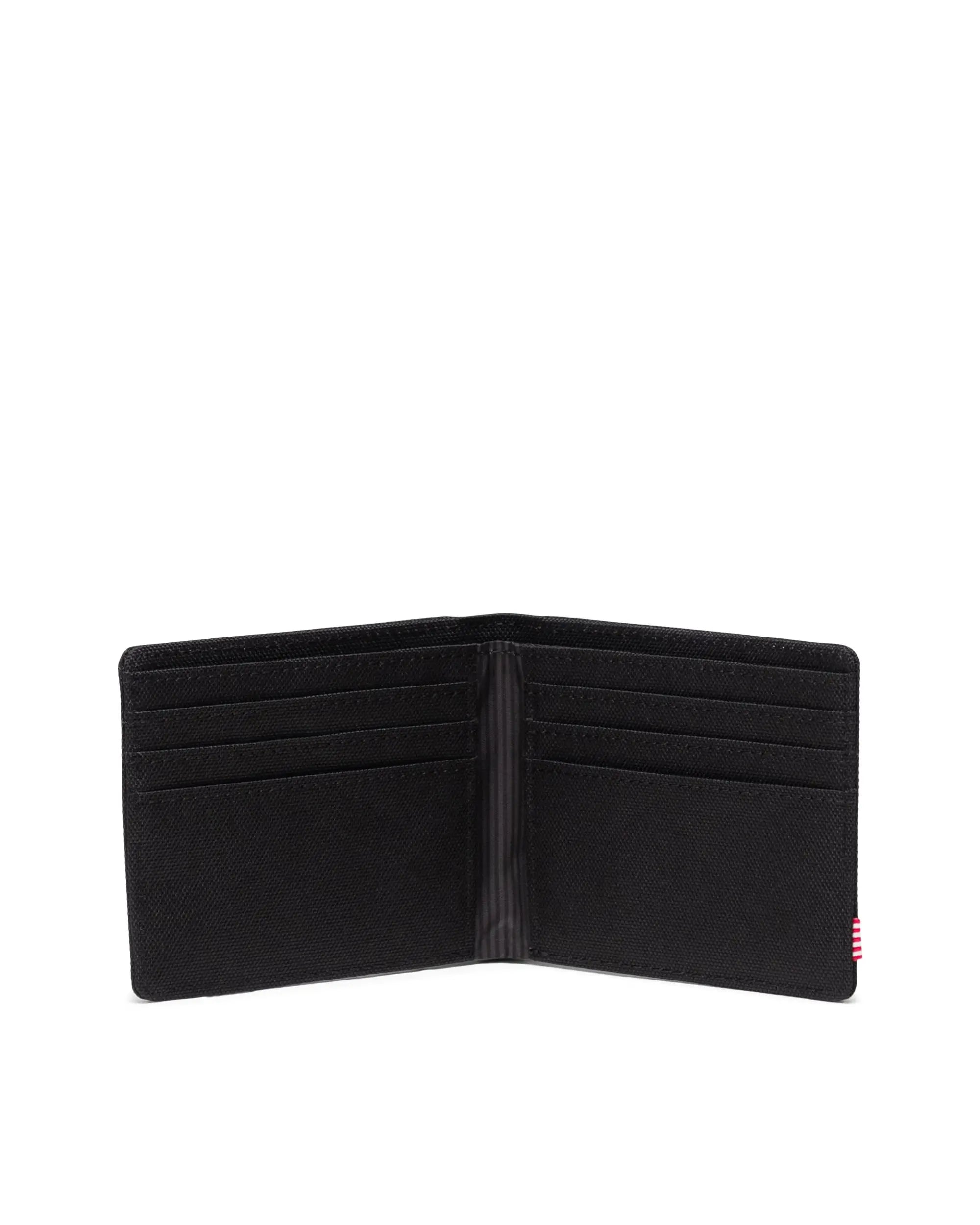 Portefeuille Herschel Roy noir ton sur ton