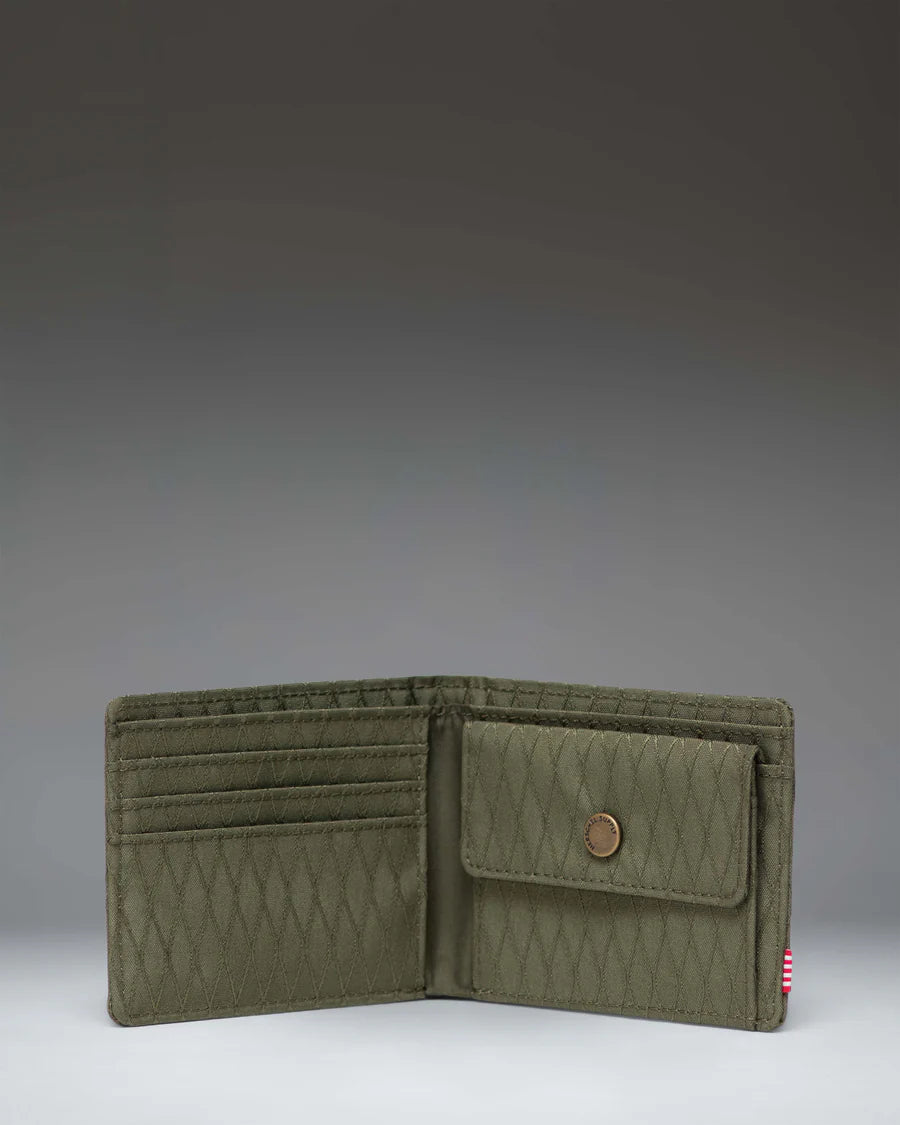 Cartera Herschel Roy Coin Ivy Green Diamond