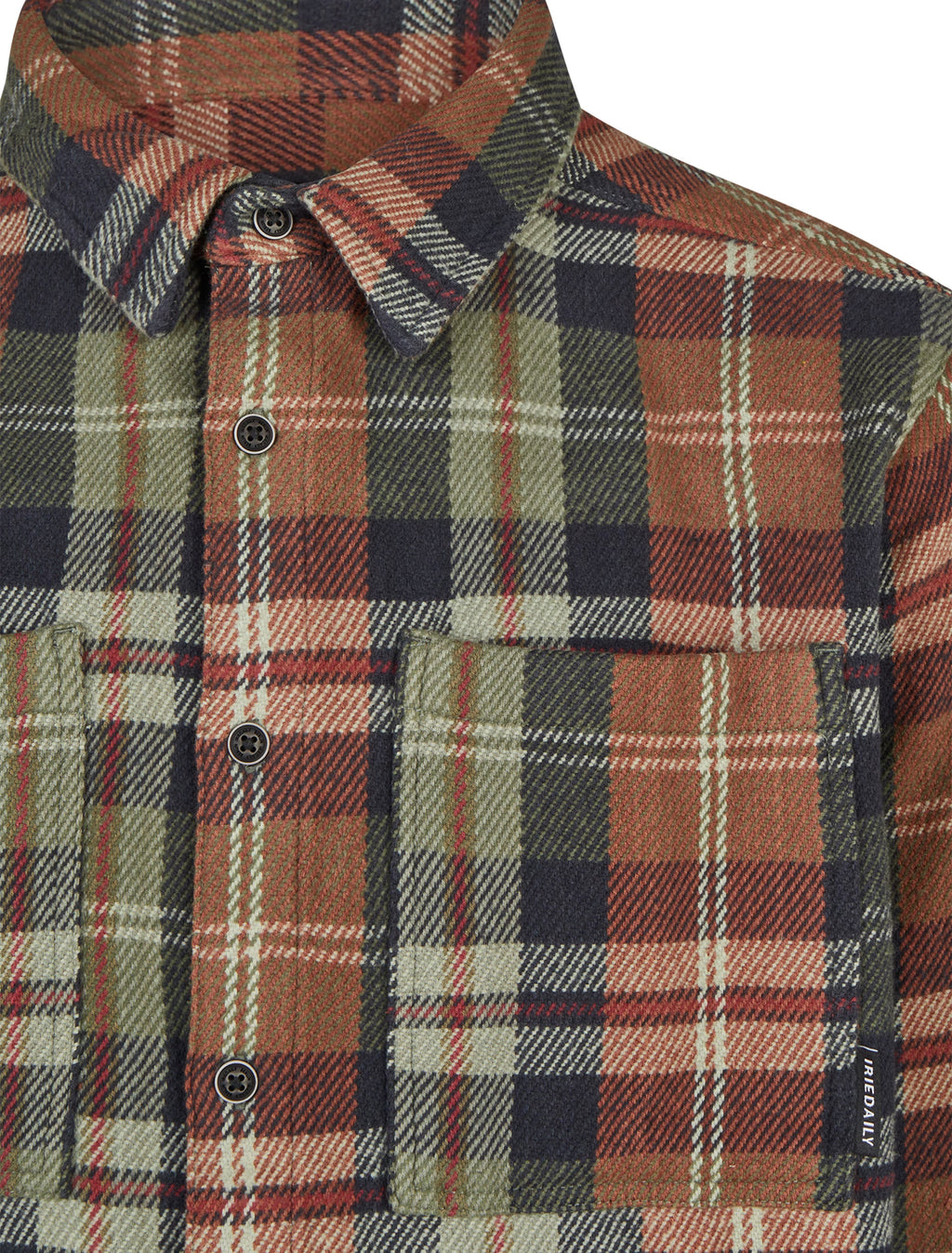 Camisa Iriedaily Chillax Lumber Olive