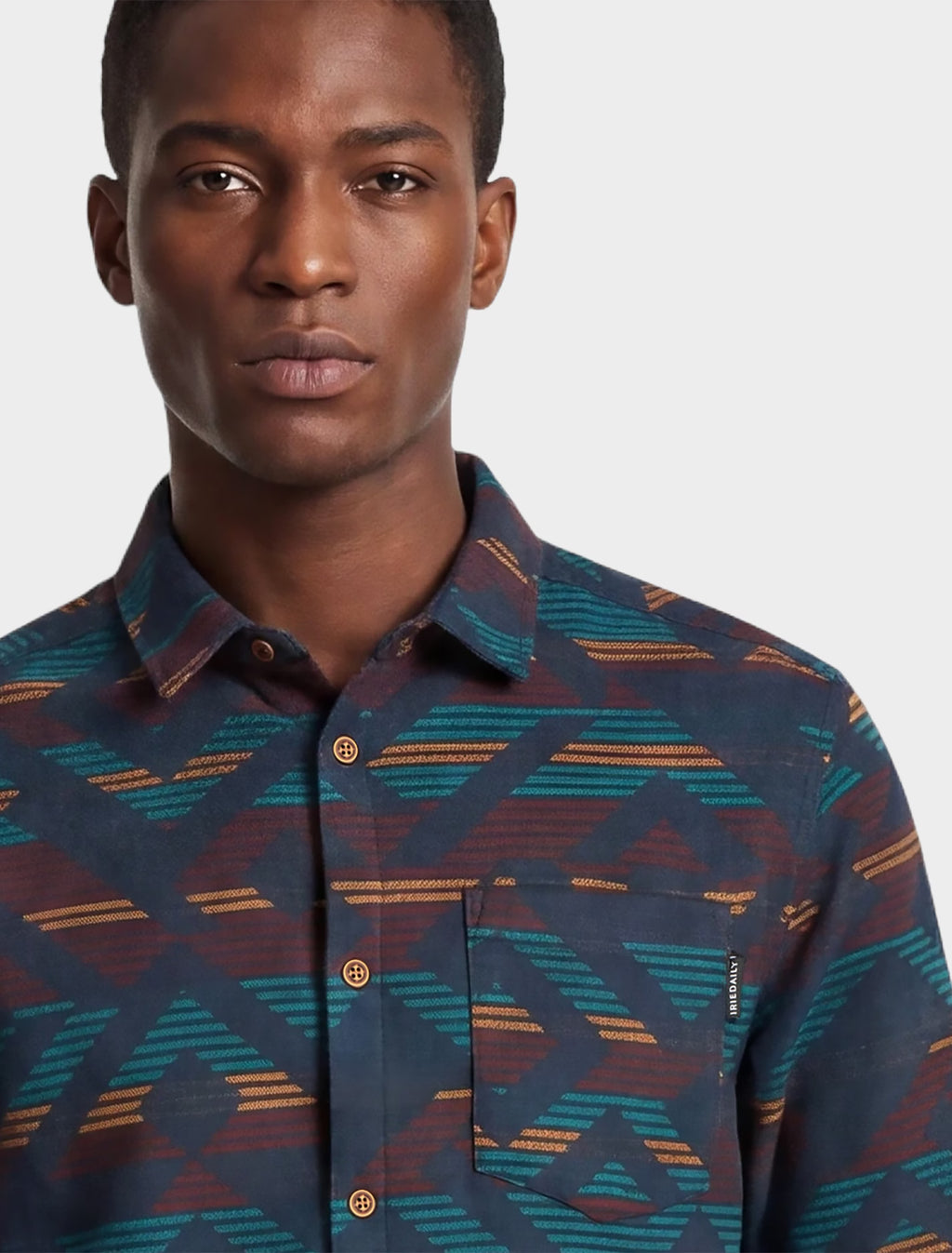 Camisa Iriedaily Santania Navy Red