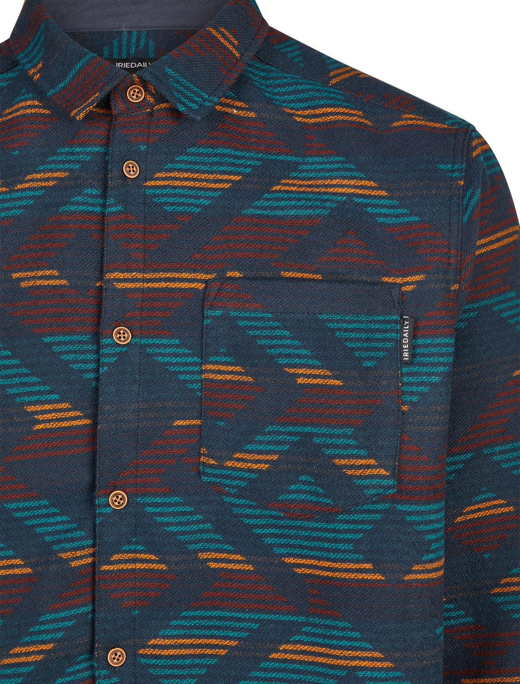 Camisa Iriedaily Santania Navy Red