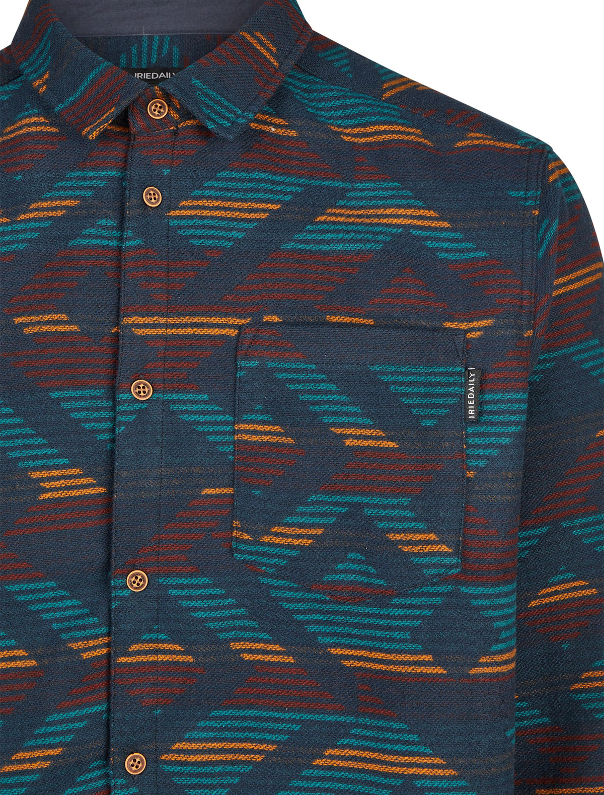 Camisa Iriedaily Santania Navy Red