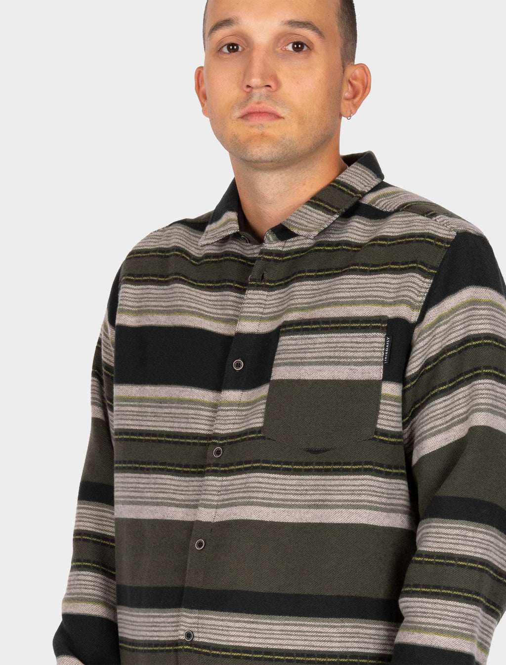 Camisa Iriedaily Santania Black Olive