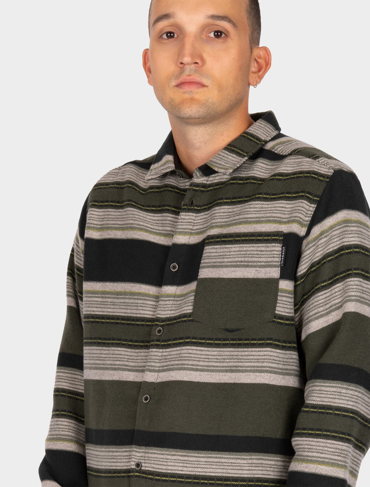 Camisa Iriedaily Santania Black Olive
