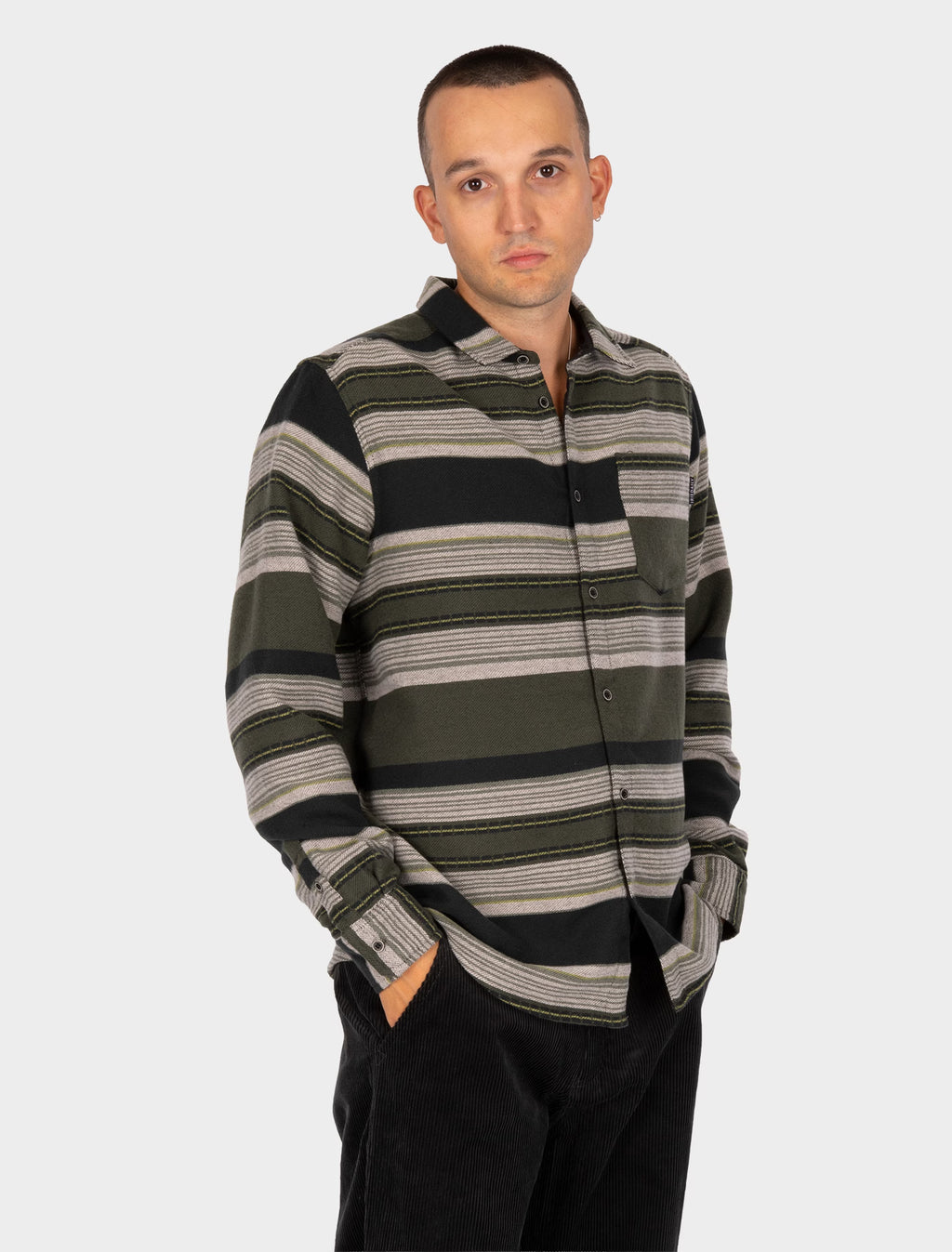 Camisa Iriedaily Santania Black Olive