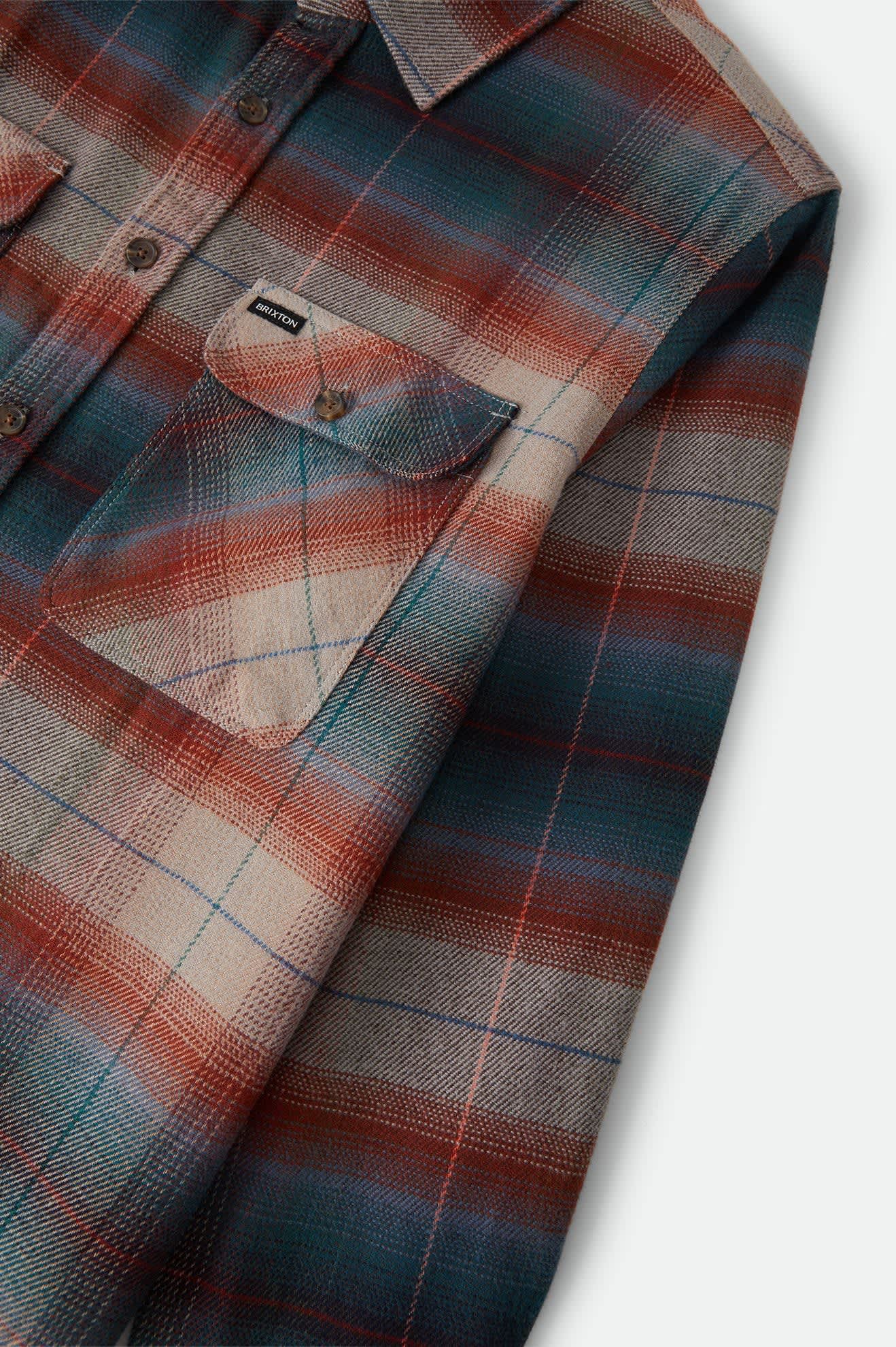 Camisa Brixton Bowery Flannel Multi Shadow