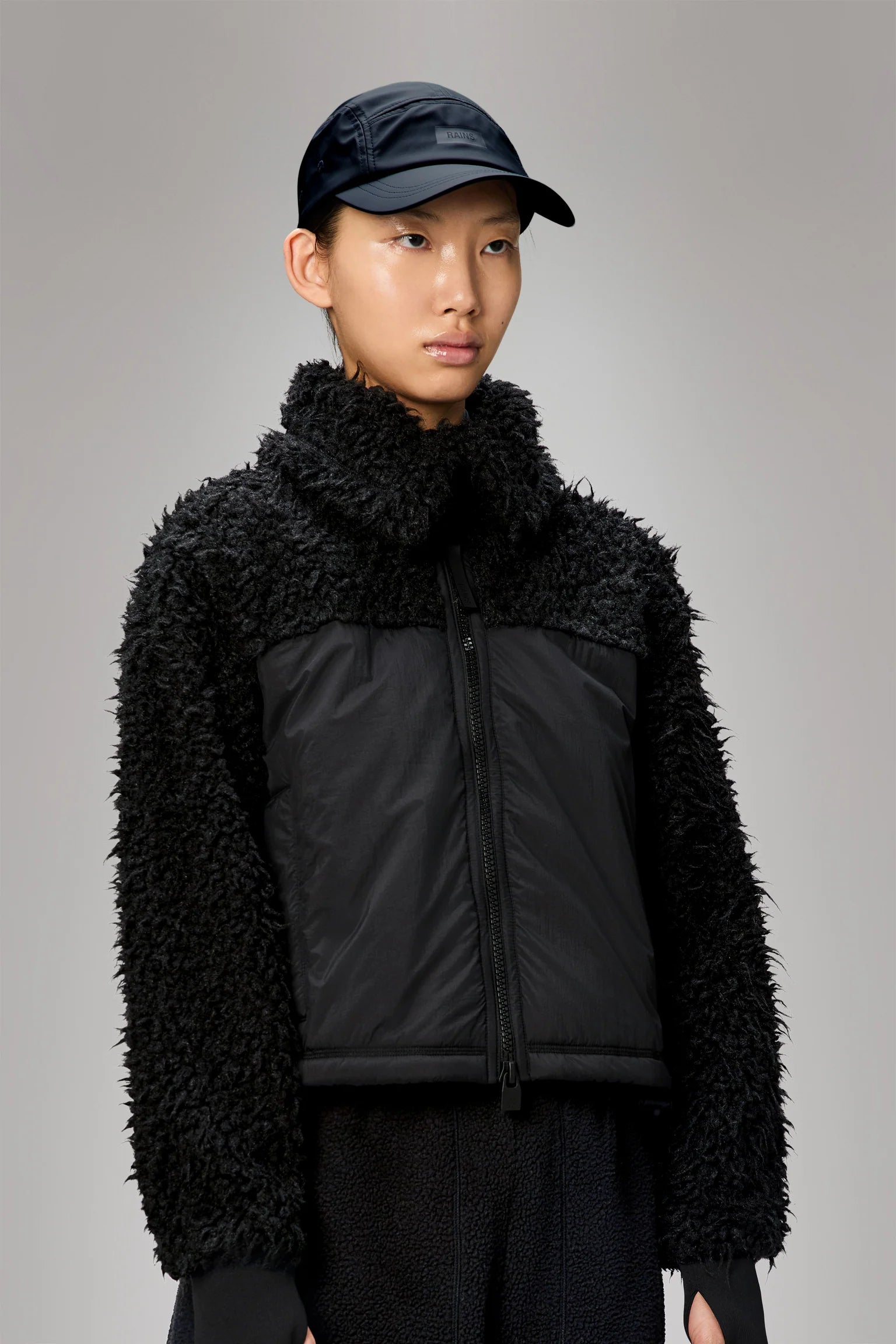 Gorra Rains 5 panel W1 Negro