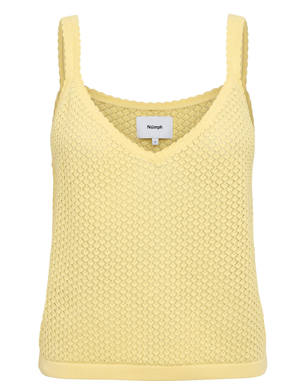Top de tirantes Nümph Nurory – Punto fino | Color Amarillo