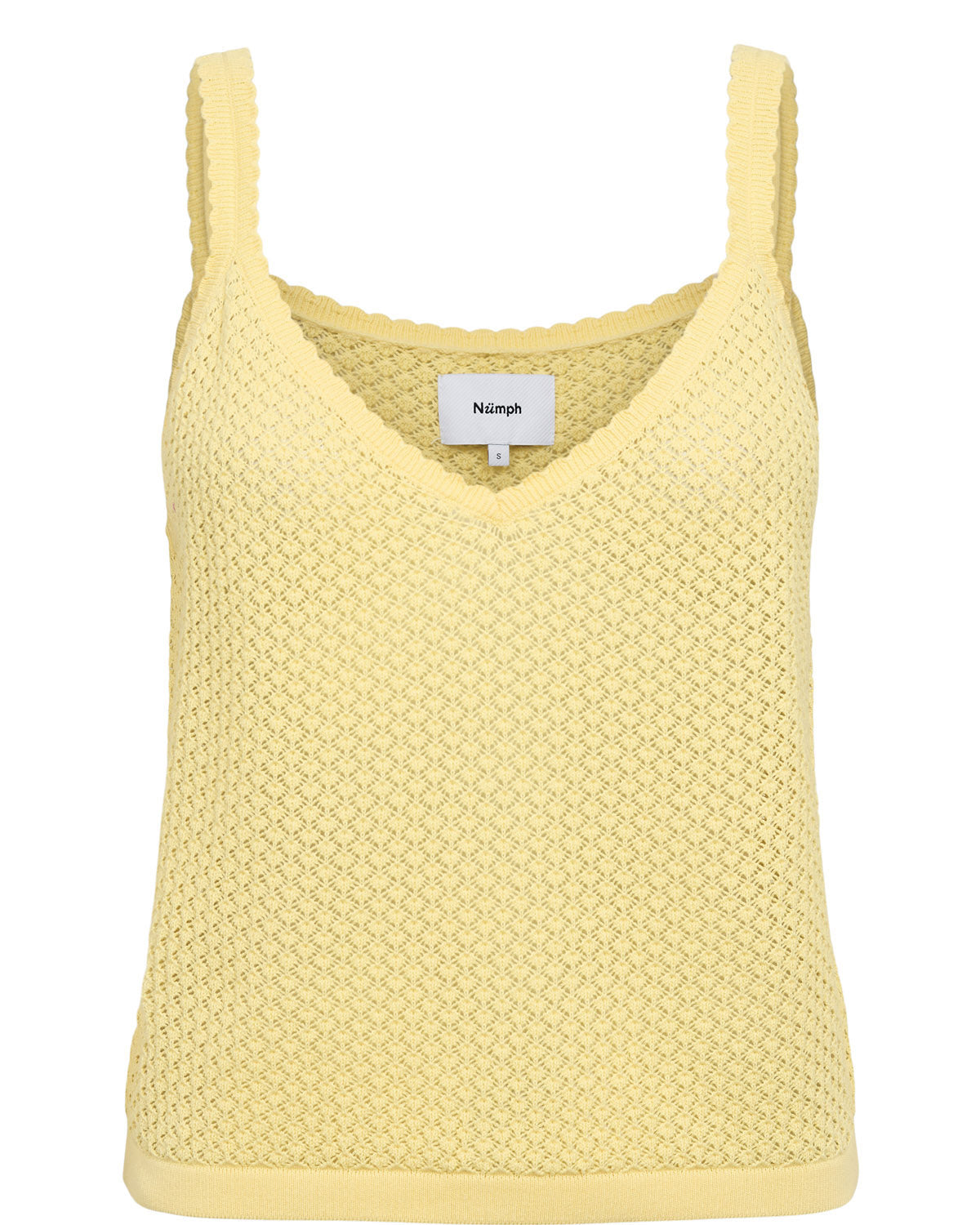 Top de tirantes Nümph Nurory – Punto fino | Color Amarillo
