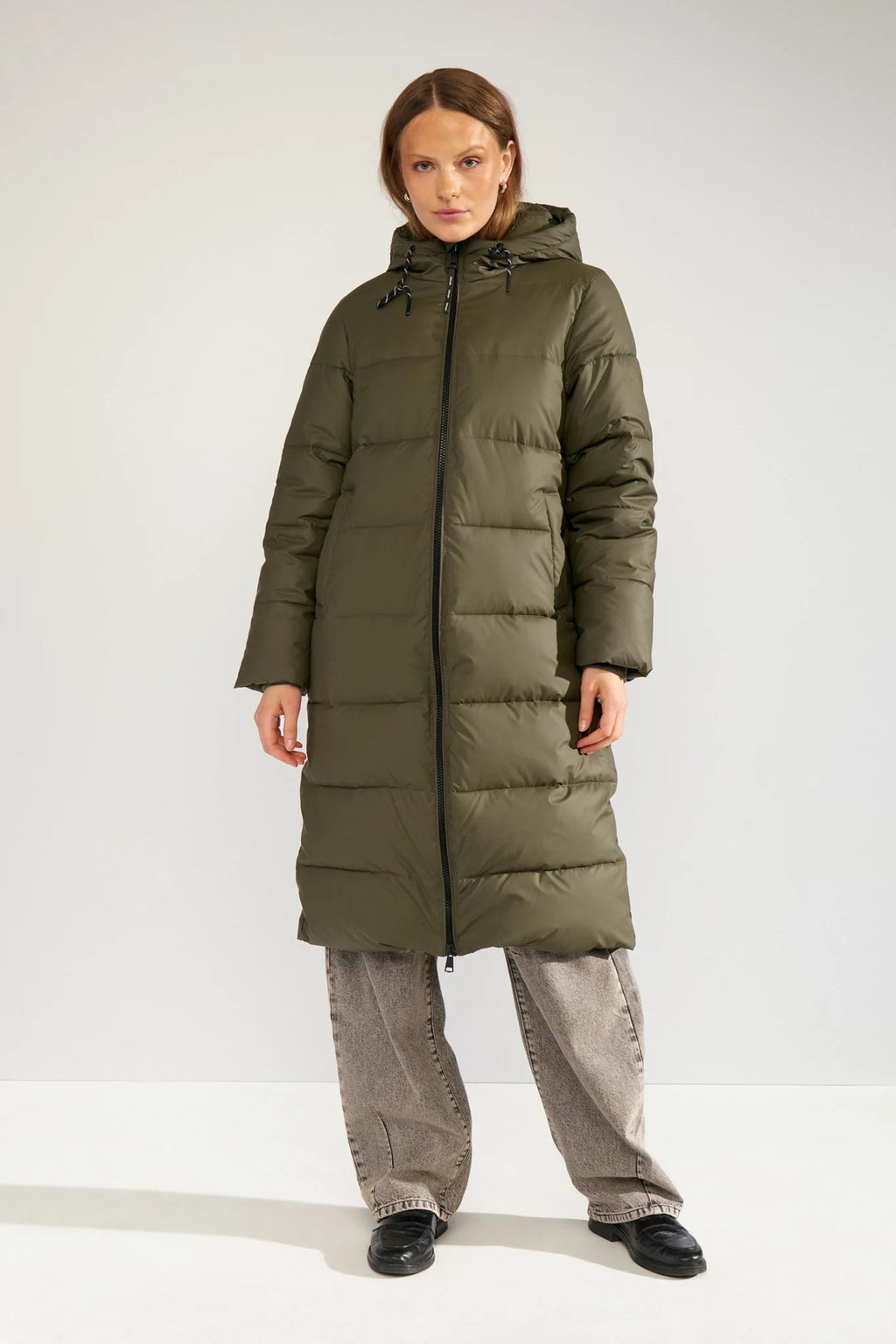 Chaqueta Nümph Nuarven Long Puffer Forest Night