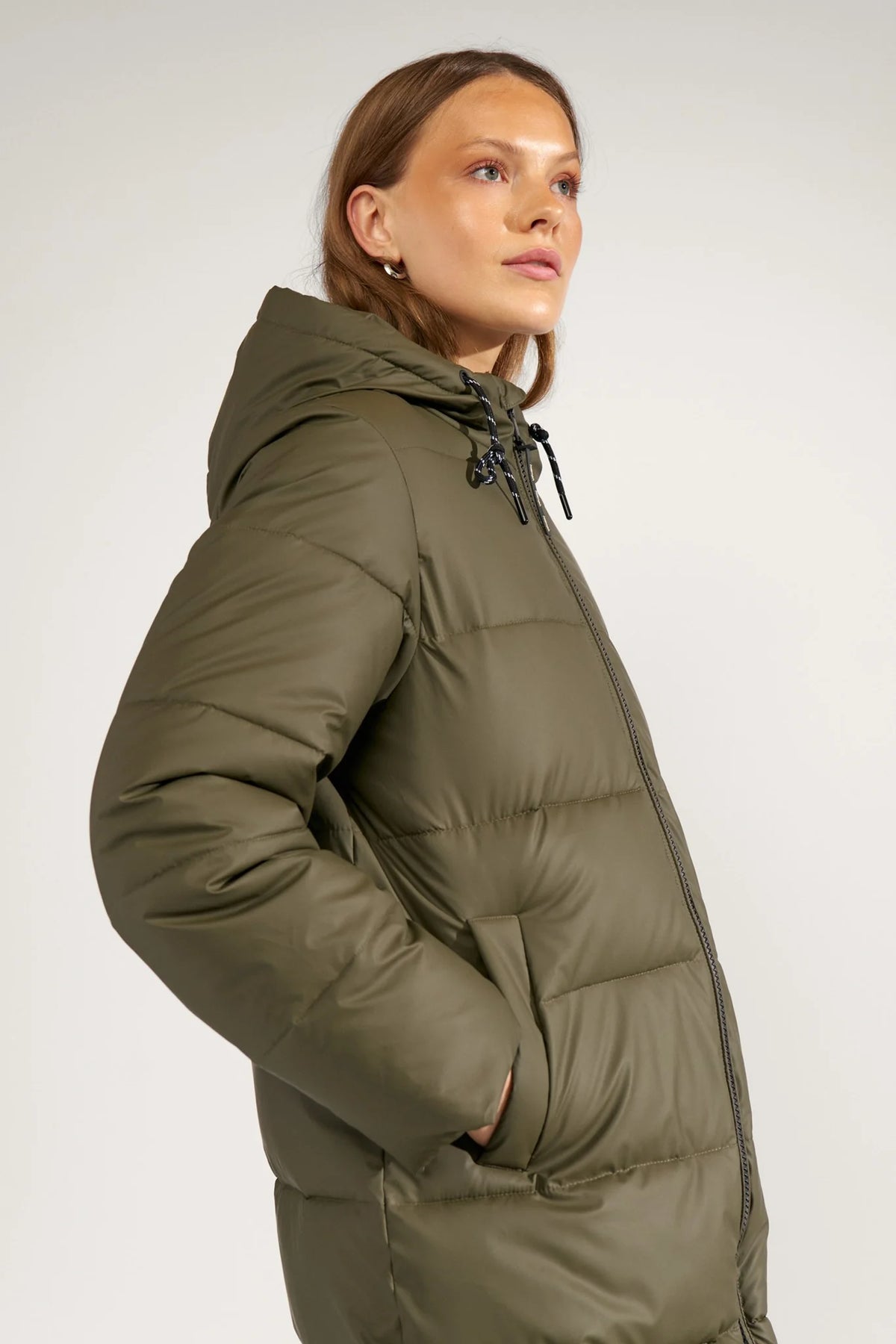 Chaqueta Nümph Nuarven Long Puffer Forest Night
