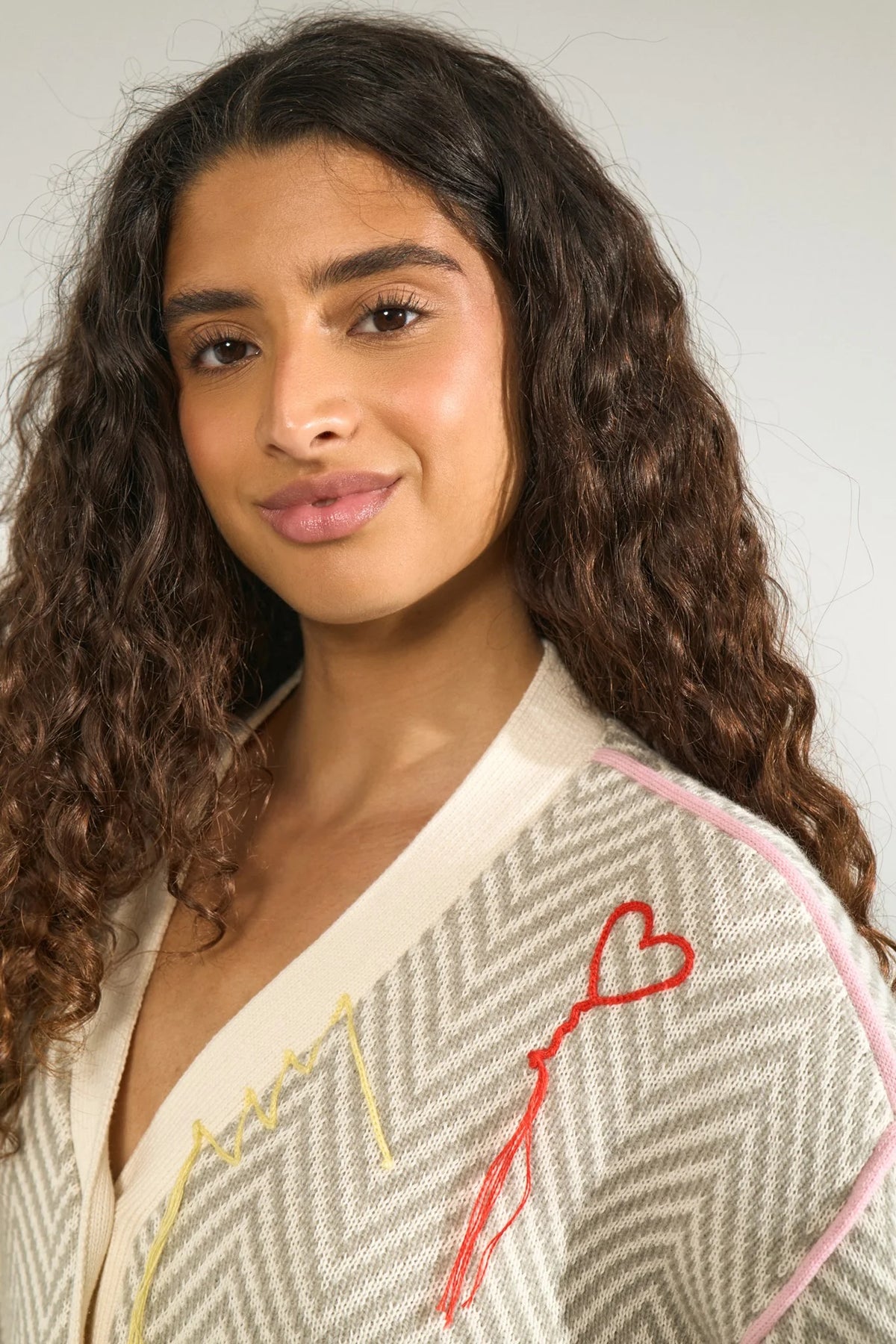 Cardigan Nümph Nuravissi Light grey melange