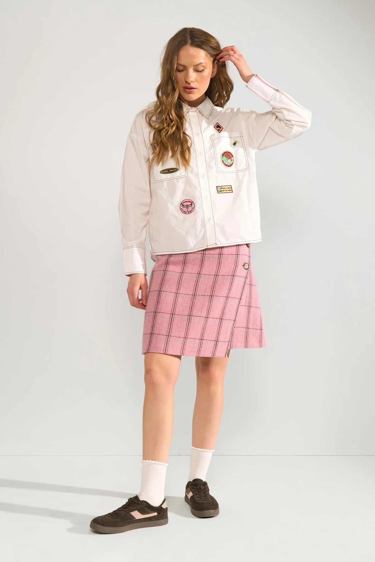 Blusa Nümph Nubadge Bright White