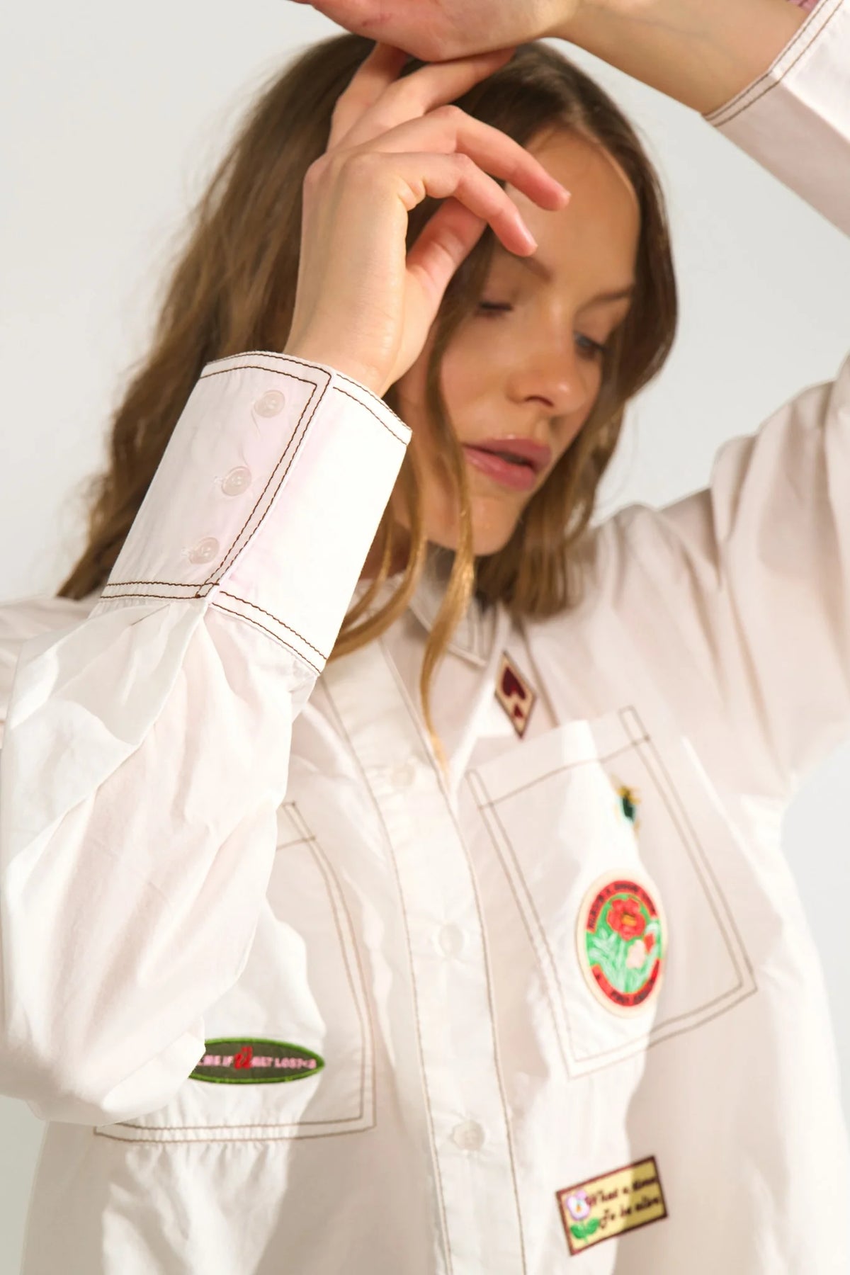 Blusa Nümph Nubadge Bright White