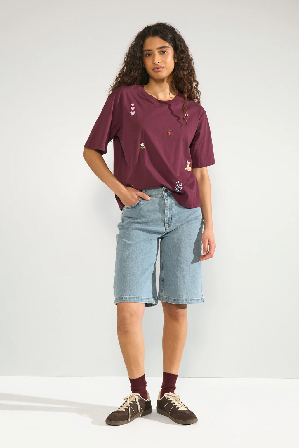 Camiseta Nümph Nutenia Boxy Fig