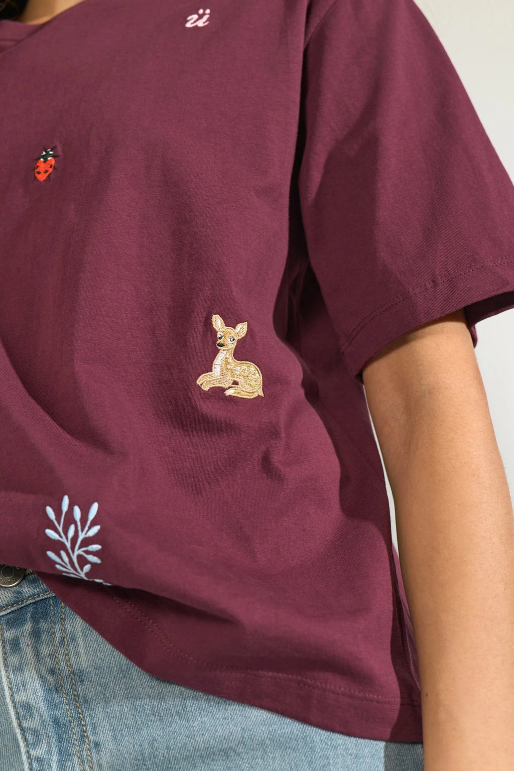 Camiseta Nümph Nutenia Boxy Fig