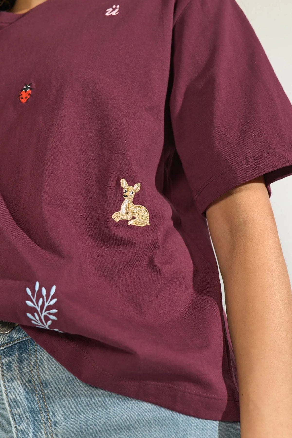 Camiseta Nümph Nutenia Boxy Fig