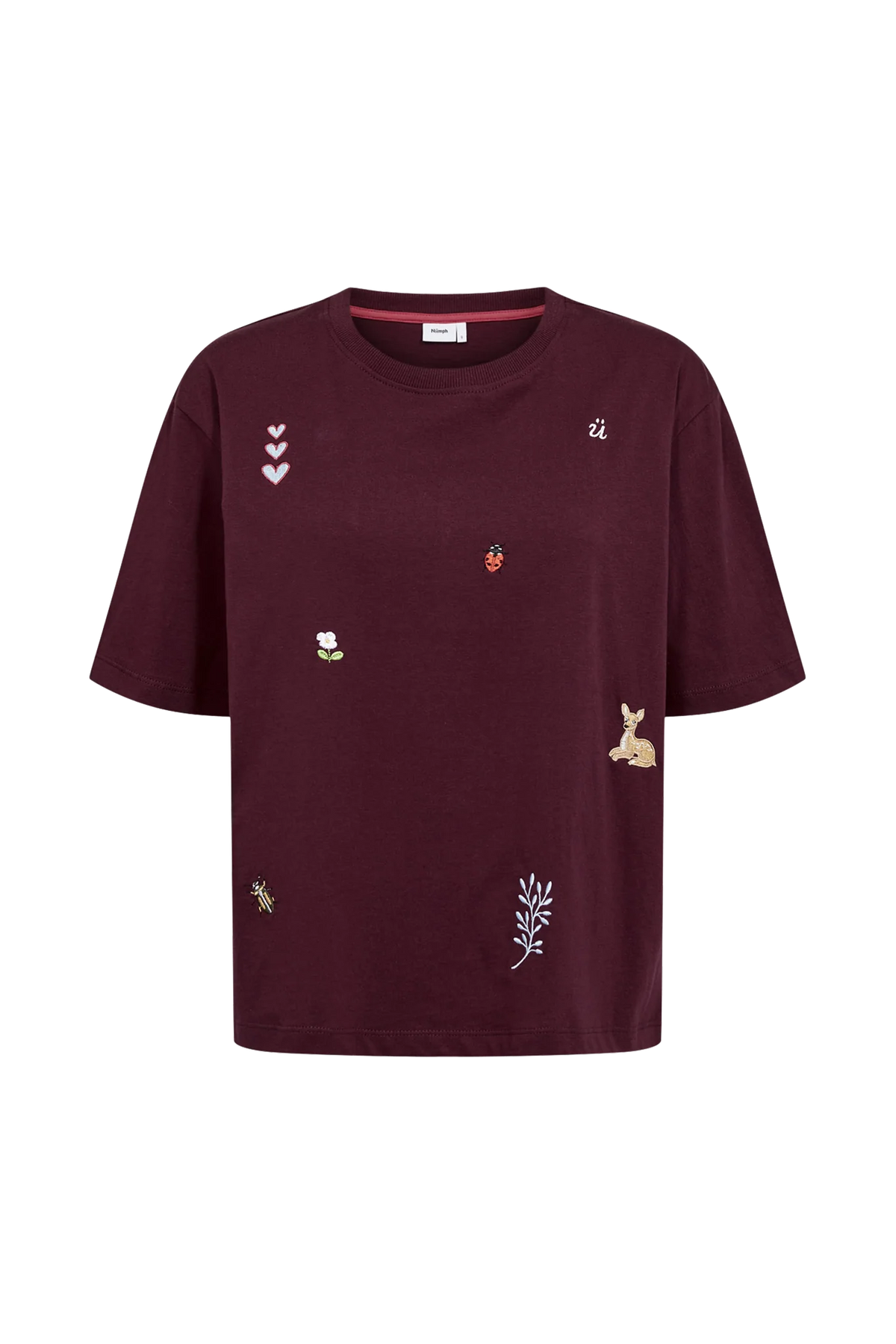 Camiseta Nümph Nutenia Boxy Fig