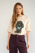 Camiseta Nümph Nutova Oversize Gray Morn