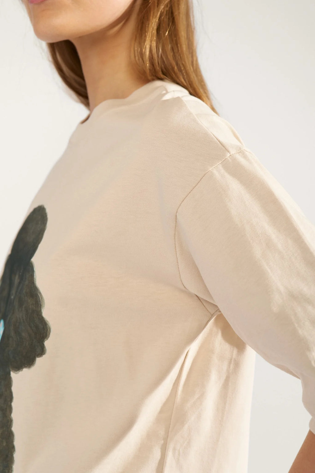 Camiseta Nümph Nutova Oversize Gray Morn