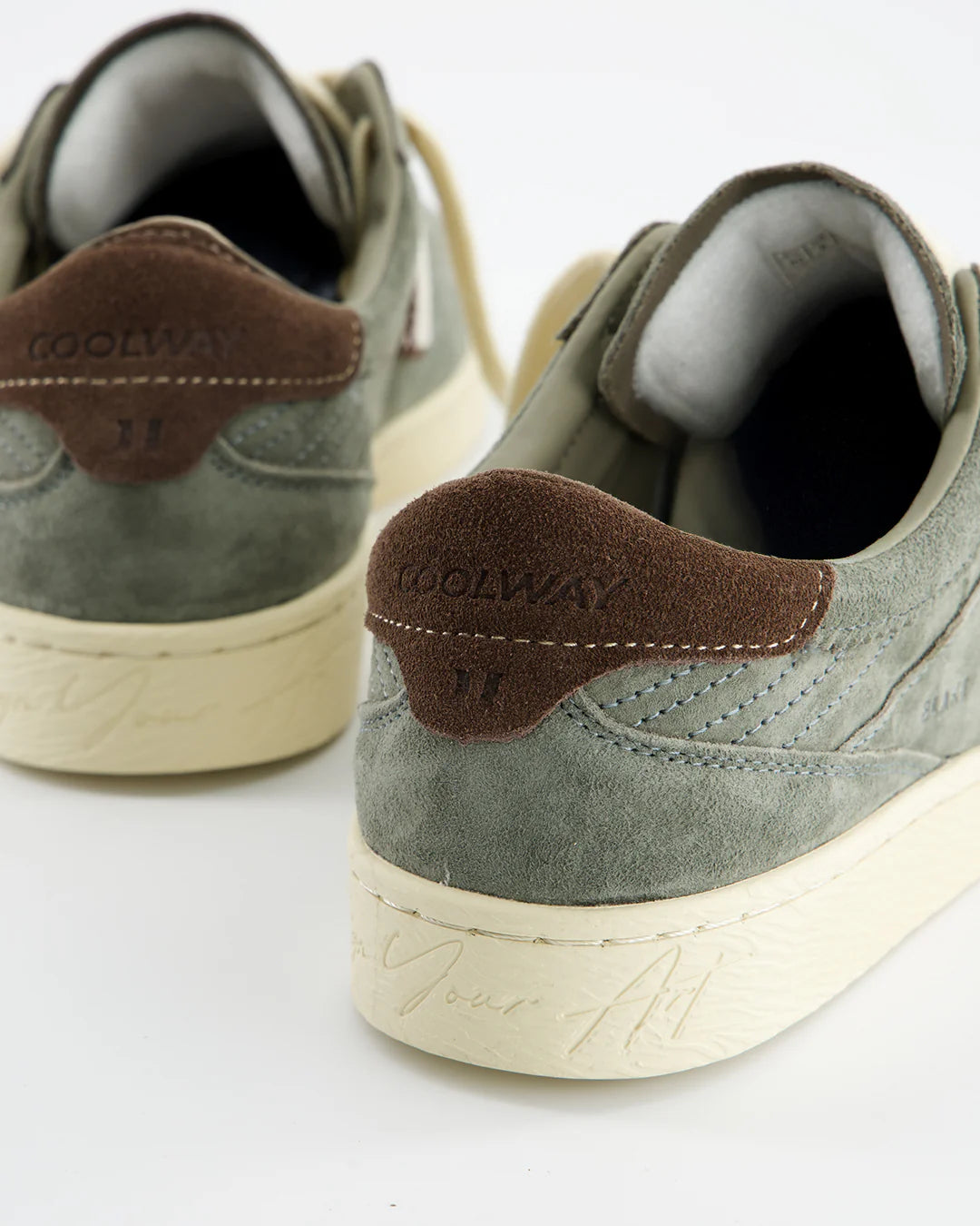 Coolway Blake Olive Velvet GRN, Zapatillas Mujer