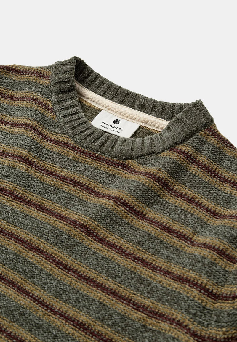Jersey Anerkjendt Aksune Chenille Stripe Forest Night