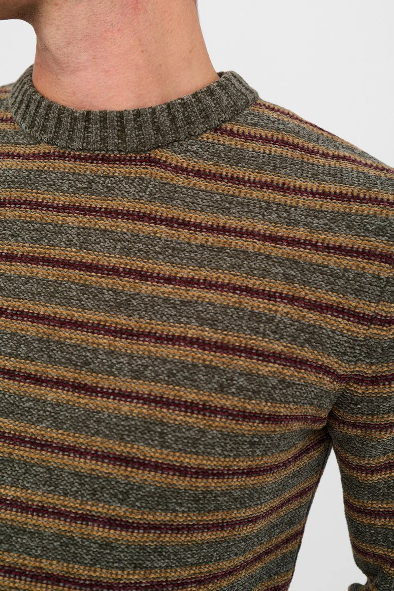 Jersey Anerkjendt Aksune Chenille Stripe Forest Night