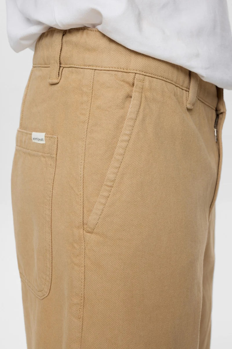 Pantalones Anerkjendt Akjonas Ela Twill Ermine