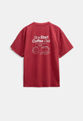 Camiseta Anerkjendt Akvillads Coffee Red Dahlia