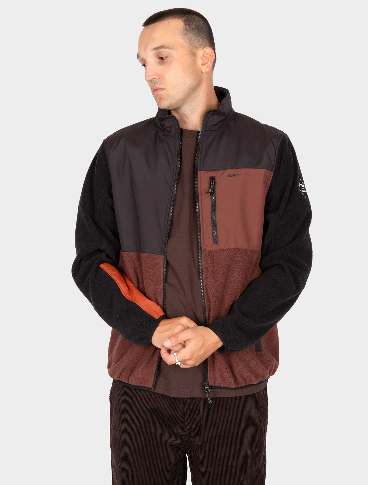 Chaqueta Iriedaily Auf Deck Fleece Dark rum