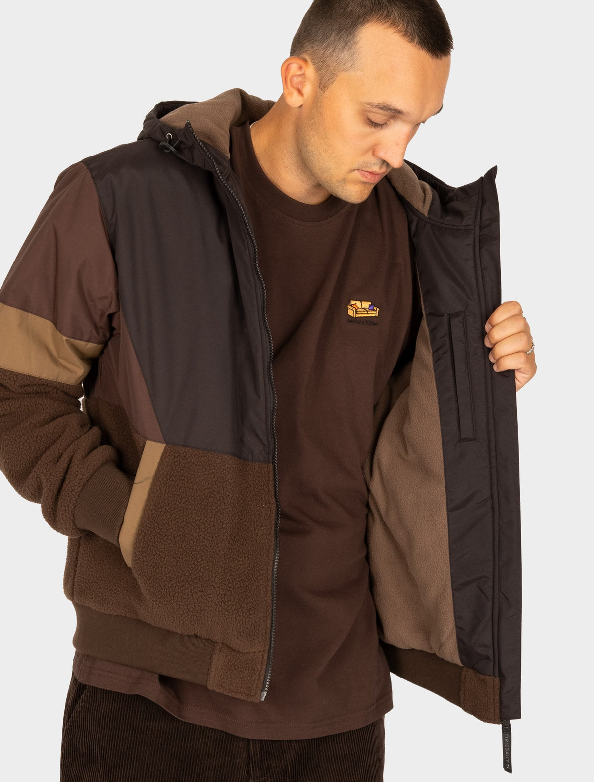 Chaqueta Iriedaily Get on Deck Dark Coffee