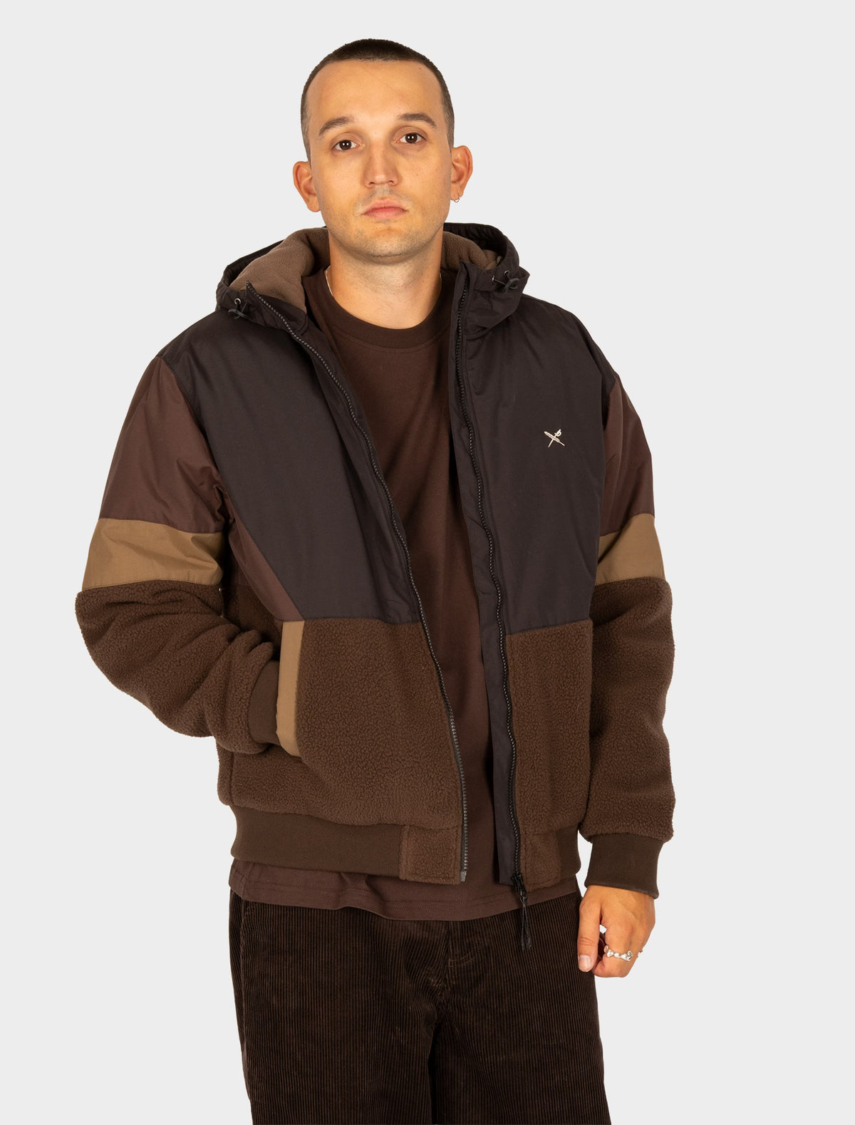 Chaqueta Iriedaily Get on Deck Dark Coffee