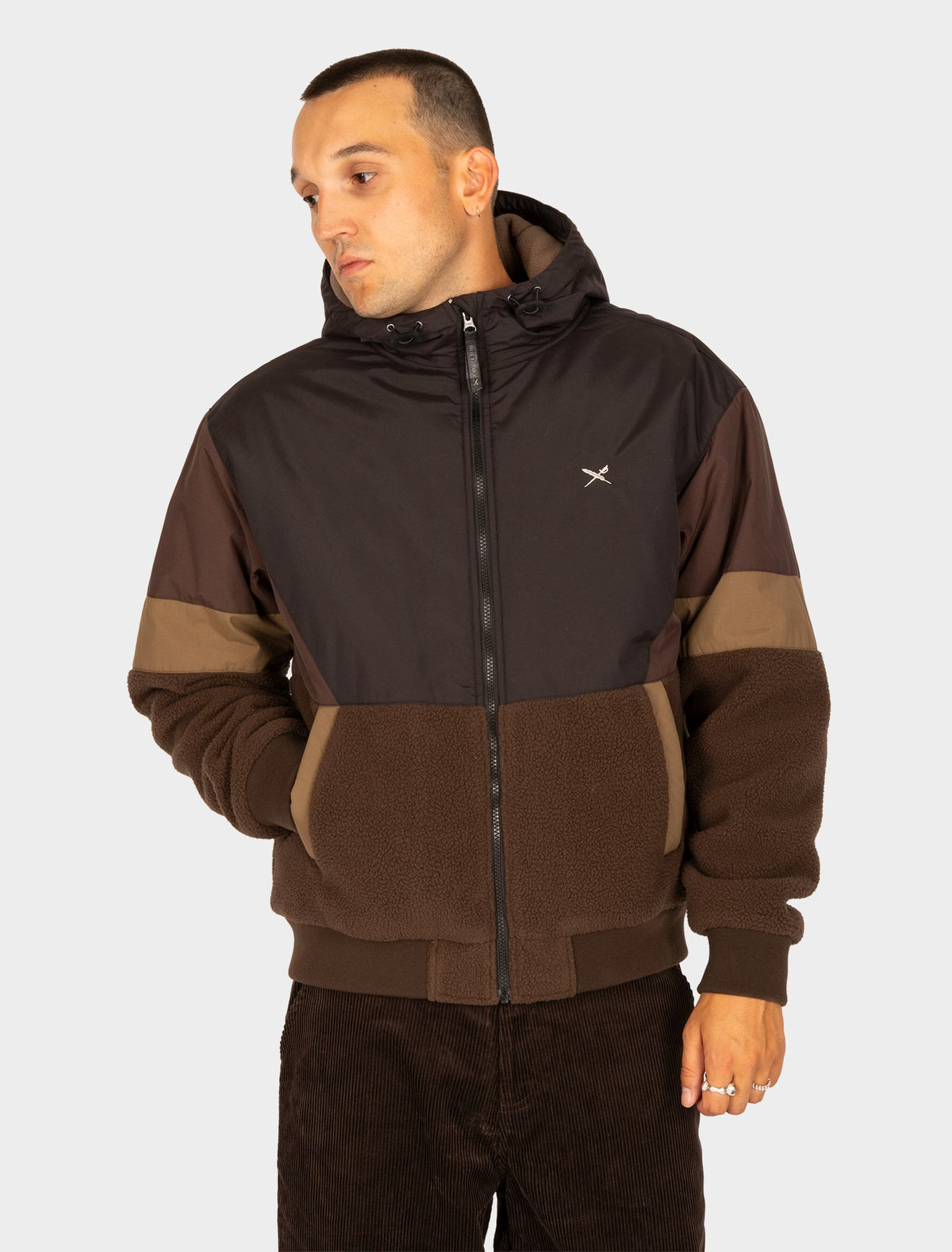Chaqueta Iriedaily Get on Deck Dark Coffee