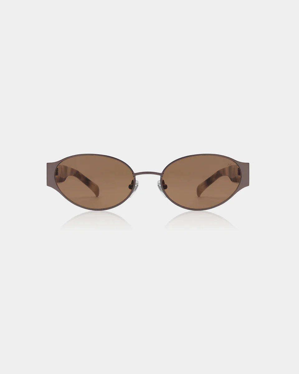 Gafas de Sol A. Kjærbede Bella Matte Brown Cookie Dough