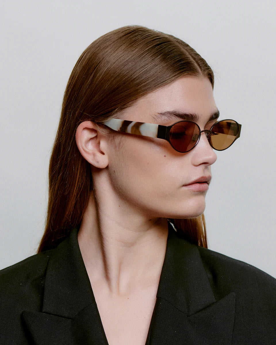 Gafas de Sol A. Kjærbede Bella Matte Brown Cookie Dough