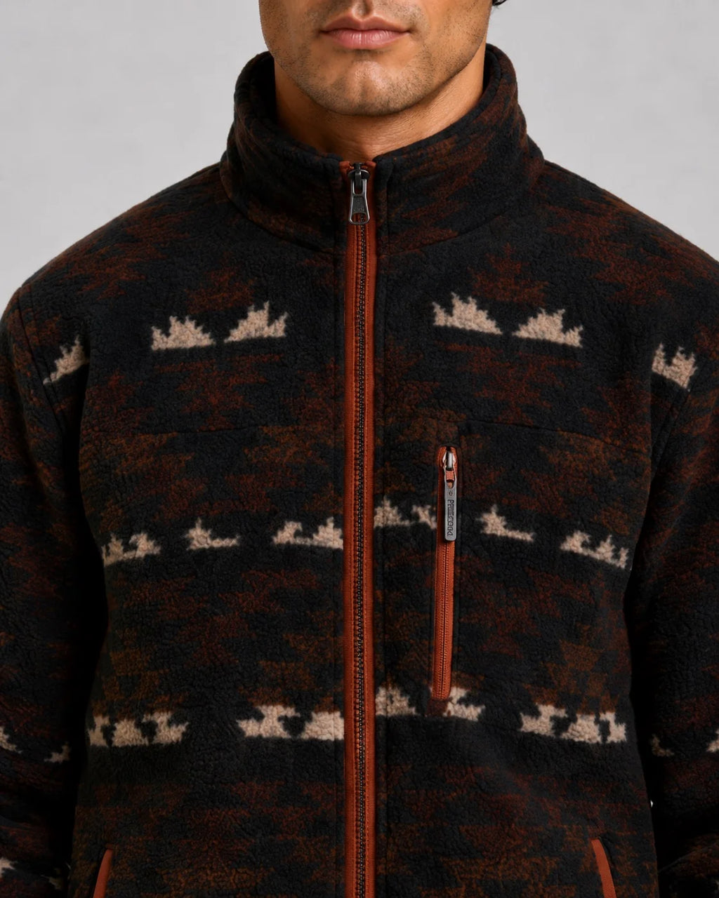 Chaqueta Fat Moose AZ fleece Brown Earth