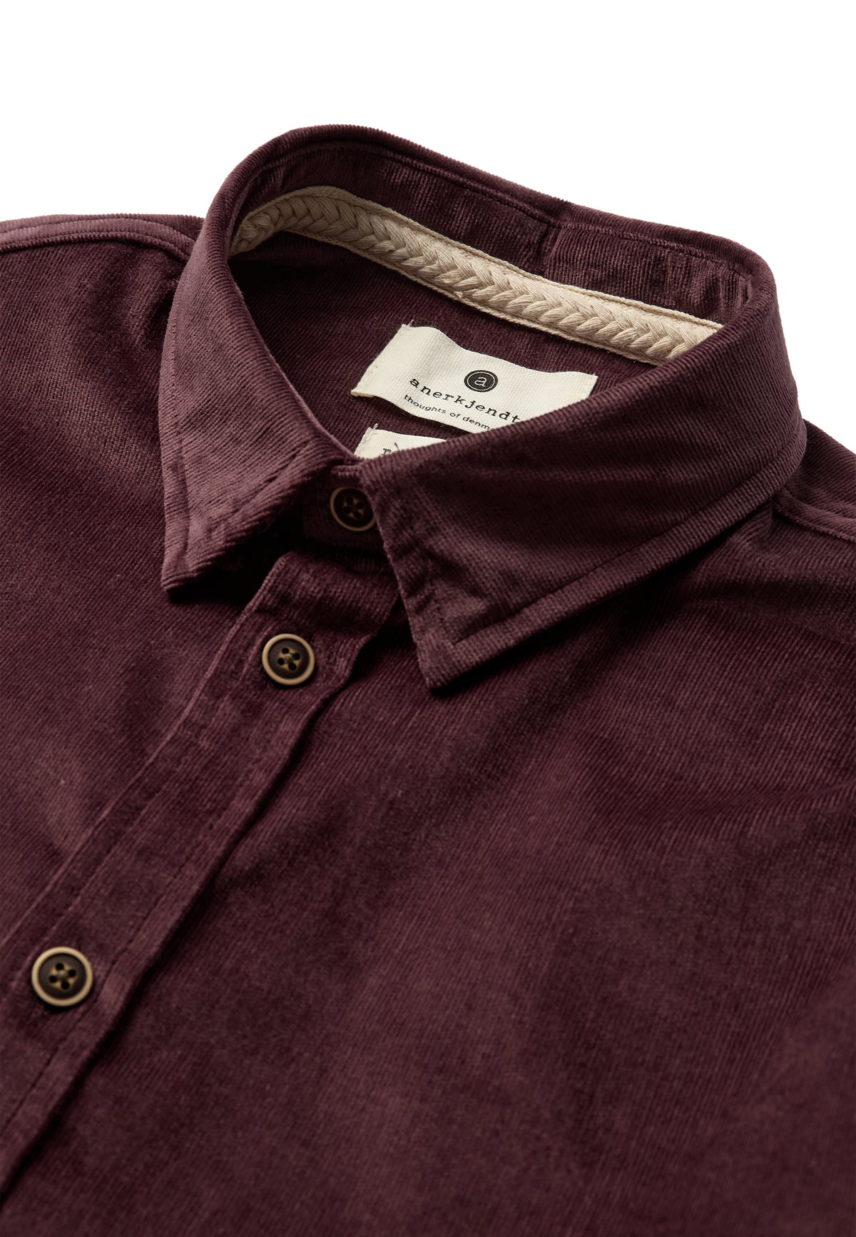 Camisa Anerkjendt Akleif Solid cord Vineyard wine