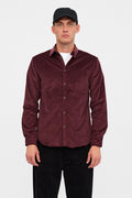 Camisa Anerkjendt Akleif Solid cord Vineyard wine