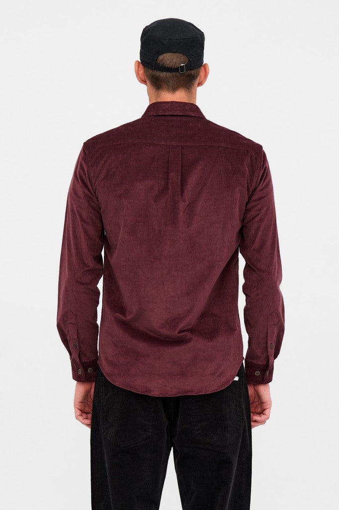 Camisa Anerkjendt Akleif Solid cord Vineyard wine