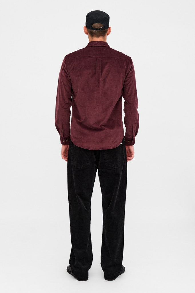 Camisa Anerkjendt Akleif Solid cord Vineyard wine